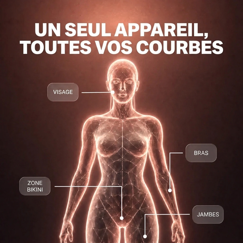 Vellaro® — jambes, maillot, corps. Un seul rasoir