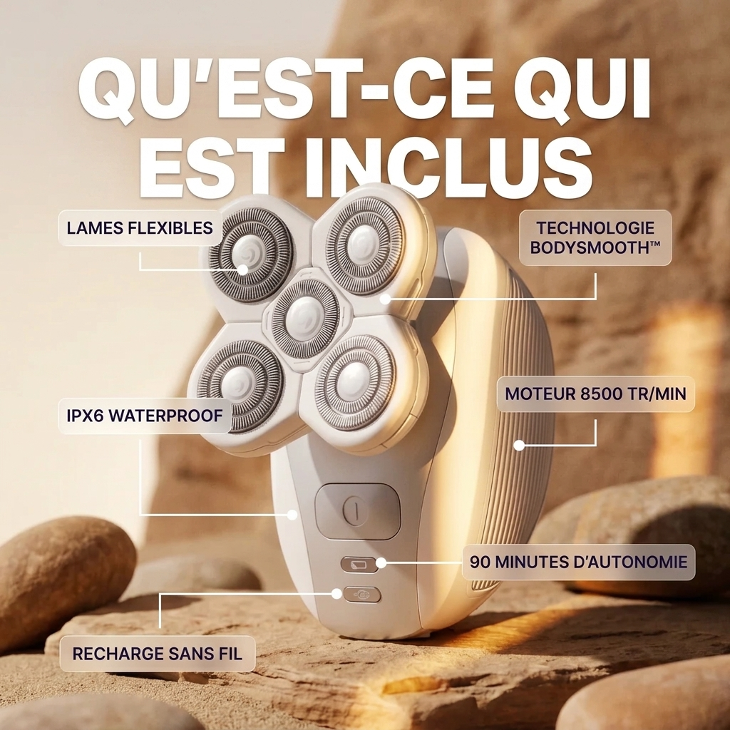 Vellaro® — jambes, maillot, corps. Un seul rasoir